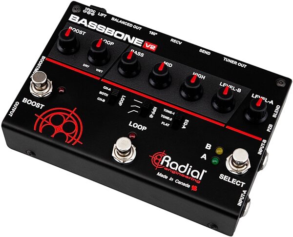 open zoom image for Radial Tonebone Bassbone V2 Bass Guitar Preamp Pedal, New, Main
