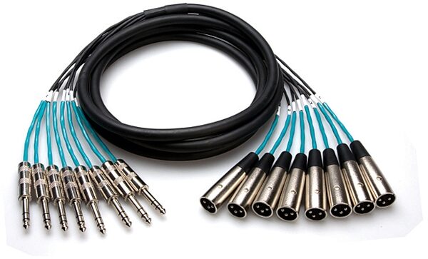 open zoom image for Hosa STX803M Audio Snake (XLR Male to 1/4" TRS x 8), 2 meter, Main