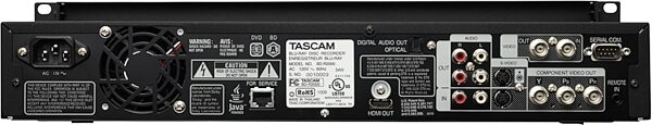 open zoom image for TASCAM BD-R2000 HD, Blu-ray, and DVD Recorder, Rear