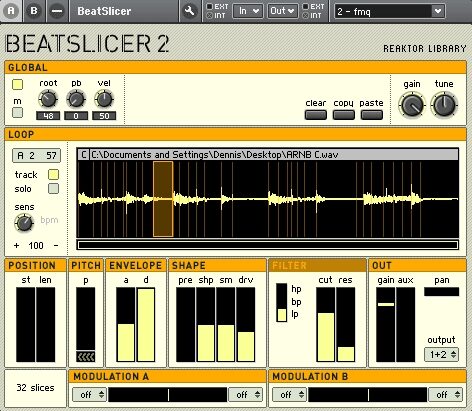 open zoom image for Native Instruments Reaktor (Macintosh and Windows), Beat Slicer 2