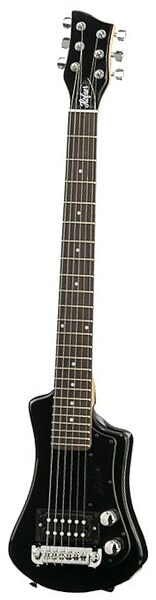 open zoom image for Hofner Shorty Electric Travel Guitar (with Gig Bag), Black