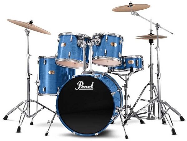 open zoom image for Pearl ELX825 Export Select 5-Piece Drum Kit, Blue Mist