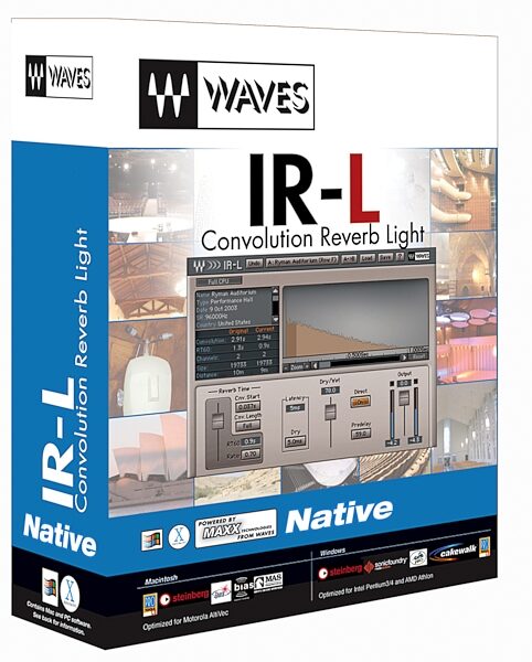 open zoom image for Waves IRL Convolution Reverb Plug-In (Macintosh and Windows), Box View