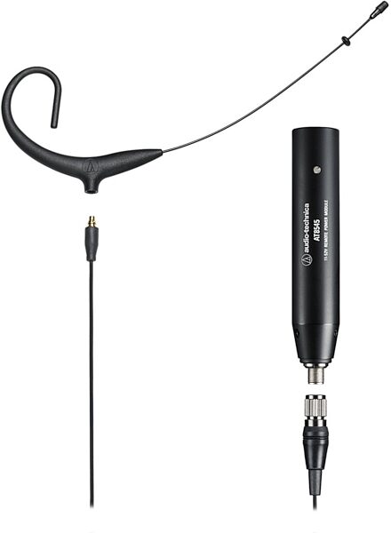 open zoom image for Audio-Technica BP892x Omnidirectional Condenser Headworn Microphone (with AT8545 Power Module), Black, BP892x, Main