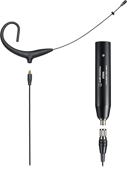 open zoom image for Audio-Technica BP892x Omnidirectional Condenser Headworn Microphone (with AT8545 Power Module), Black, BP892x, Main - Black