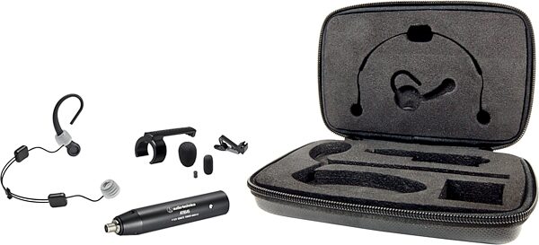 open zoom image for Audio-Technica BP892x Omnidirectional Condenser Headworn Microphone (with AT8545 Power Module), Black, BP892x, Accessories Included - Black