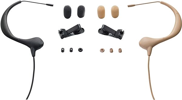open zoom image for Audio-Technica BP893 Micro Headset Microphone, Black and Beige