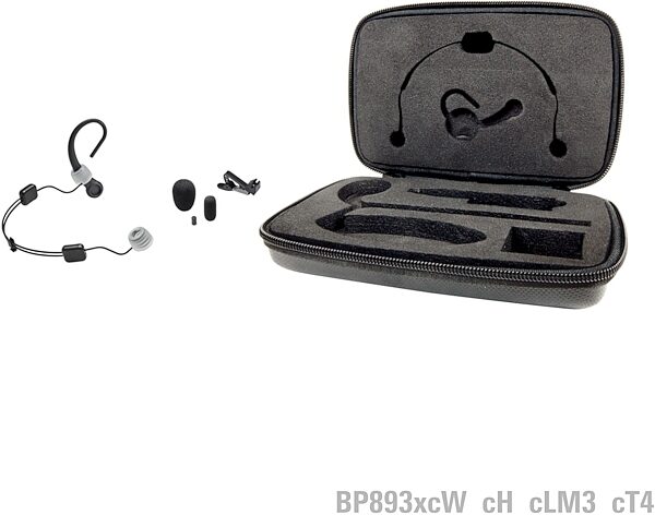 open zoom image for Audio-Technica BP893x-cW Omnidirectional Condenser Headworn Microphone, Black, BP893xcW, Open Box (Very Good), Accessories Included