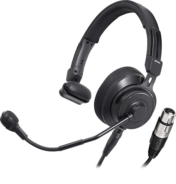 open zoom image for Audio-Technica BPHS2Sa Single-Ear Broadcast Headset (with Dynamic Mic, 3-pin XLR-M Mic Cable and 1/4" Headphone Cable), With 4-Pin XLR-F, Main