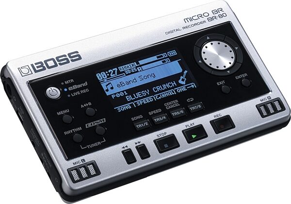 open zoom image for Boss Micro BR BR-80 Digital Recorder, New, Left Angle