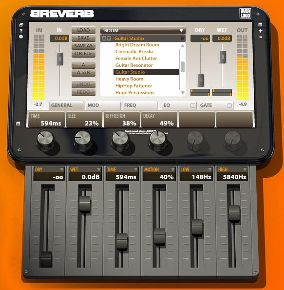 open zoom image for Overloud Breverb Reverb Plug-In (Mac and Windows), Vertical View