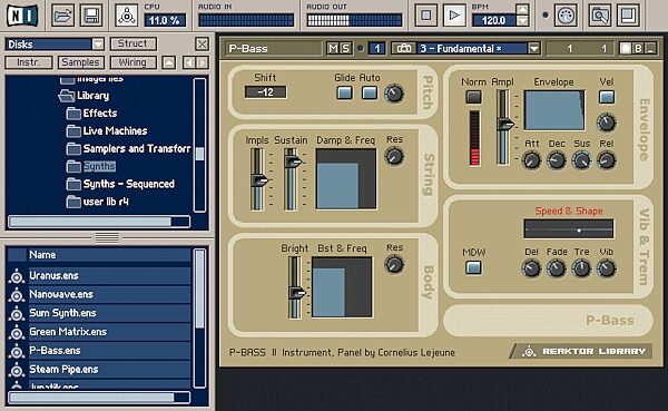 open zoom image for Native Instruments Reaktor Session (Macintosh and Windows), bsasynth