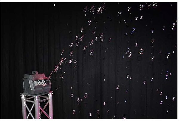 open zoom image for Eliminator Lighting Bubbletron EXL Go Battery-Powered Bubble Machine, New, In Use