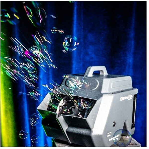 open zoom image for Eliminator Lighting Bubbletron EXL Go Battery-Powered Bubble Machine, New, In Use