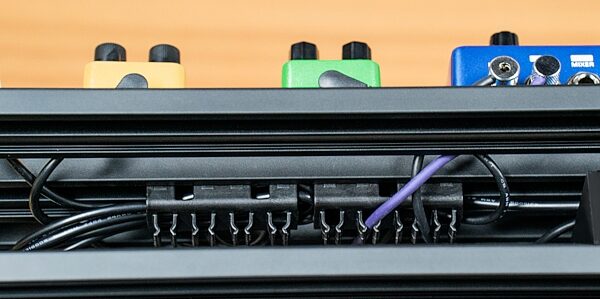 open zoom image for NUX Bumblebee Medium Pedalboard with Bag, With Bag, In Use Cable Organizer