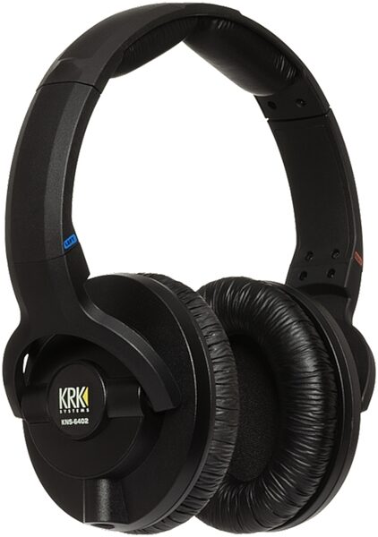 open zoom image for KRK KNS 6402 Studio Mixing/Mastering Headphones, Black, Action Position Back