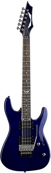 open zoom image for Dean Custom 350F Electric Guitar with Floyd Rose Tremolo, Transparent Blue