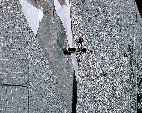 open zoom image for AKG WMS80 UHF Lapel Wireless System with C417 Microphone, C 417L In Use