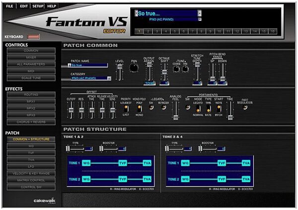 open zoom image for Cakewalk Sonar V-Studio 700 Recording System, Roland Fantom VS Synthesizer