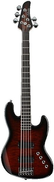 open zoom image for Schecter California Custom 5-String Electric Bass, Dark Vintage Sunburst