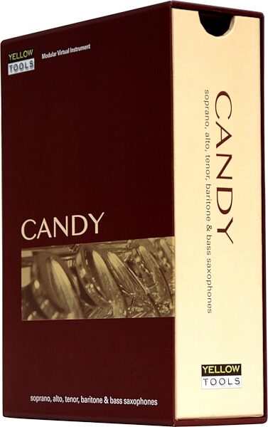 open zoom image for Yellow Tools Candy Saxophone VSTi (Macintosh and Windows), Box View