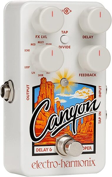 open zoom image for Electro-Harmonix Canyon Delay and Looper Pedal, New, Action Position Back