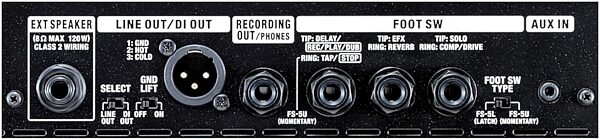 open zoom image for Roland Cube-120XL Bass Combo Amplifier (120 Watts, 1x12"), Inputs
