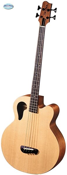 open zoom image for Tacoma CB10E3 Acoustic Electric Bass Guitar (with Case), Natural Satin