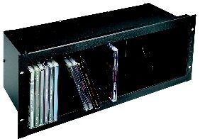 open zoom image for Middle Atlantic CD Holder (Black Brushed Finish), Main
