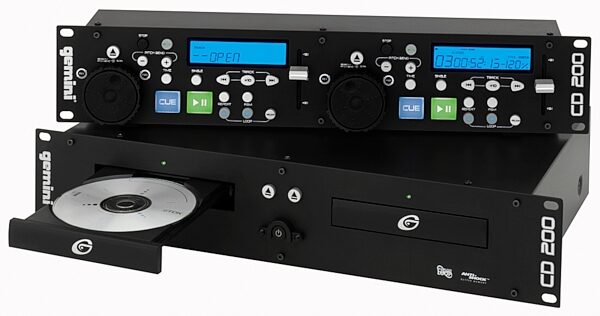 open zoom image for Gemini CD200 Dual CD Player with Jog Wheel, Angle