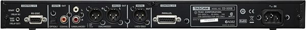 open zoom image for TASCAM CD-500B CD Player with Balanced Output, Rear