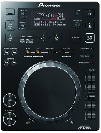 open zoom image for Pioneer CDJ-350 Pro CD/MP3 Player, Top