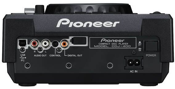 open zoom image for Pioneer CDJ-400 Pro CD/MP3 Player, Rear