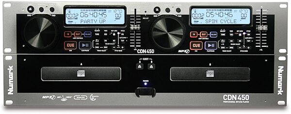 open zoom image for Numark CDN450 Rackmount Dual CD/MP3 Player, Front