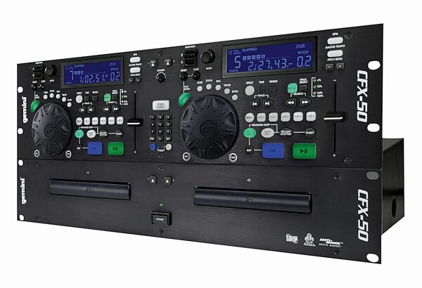 open zoom image for Gemini CFX50 Dual CD player, Angle
