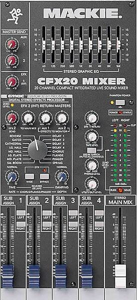 open zoom image for Mackie CFX20 Compact Mixer with Effects (20x4x1), Master Section