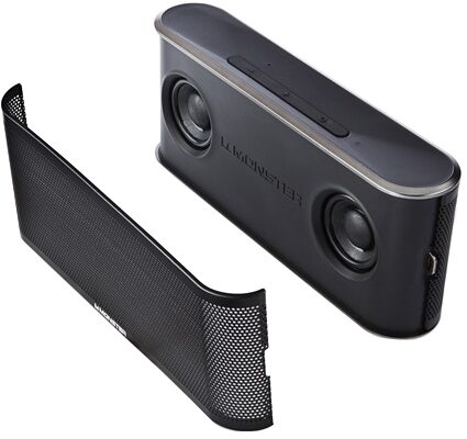 open zoom image for Monster ClarityHD Micro Bluetooth Speaker, Black with Grill Removed