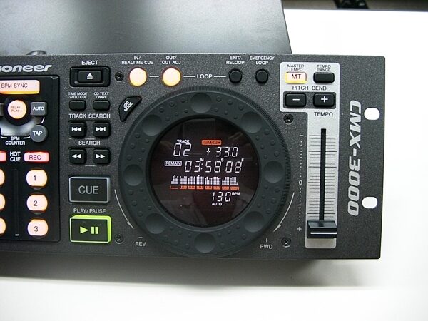 open zoom image for Pioneer CMX3000 Dual Rackmount CD Player, Right Side