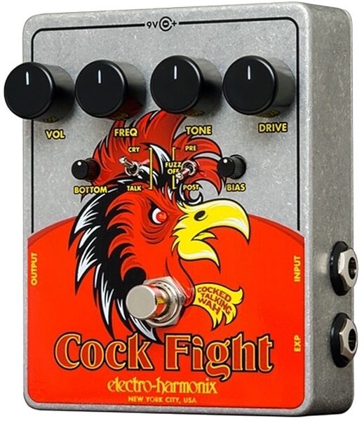 open zoom image for Electro-Harmonix Cock Fight Cocked Talking Wah Pedal, New, Main