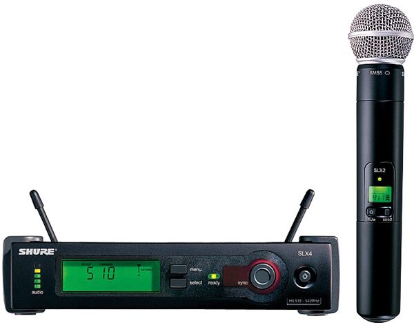 open zoom image for Shure SLX24/SM58 UHF Handheld Wireless Microphone, Main