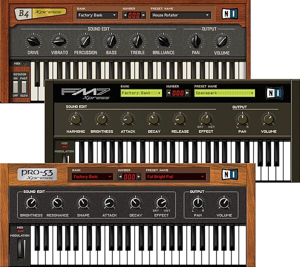 open zoom image for Native Instruments Xpress Keyboards Soft Synth (Macintosh and Windows), Main
