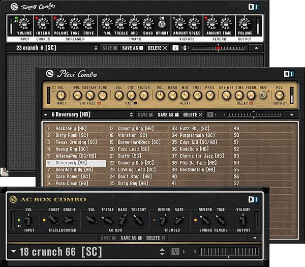 open zoom image for Native Instruments Guitar Combos Modeling Software, Main