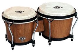 open zoom image for Latin Percussion CP221 Wood Bongos, Dark Wood