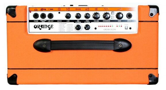 open zoom image for Orange Crush PiX CR35LDX Guitar Combo Amplifier (35 Watts, 1x10"), Top