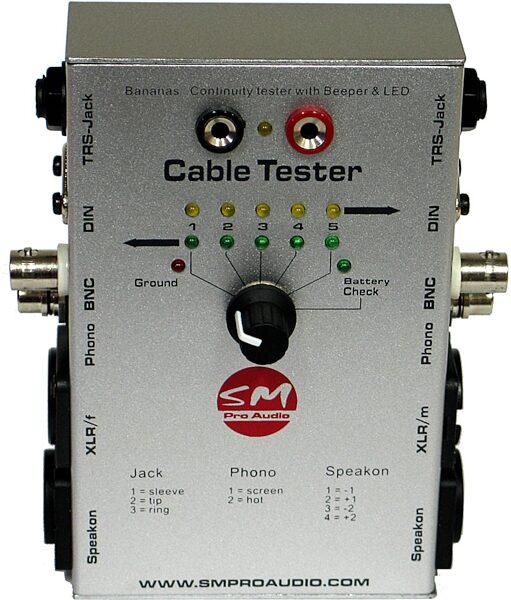 open zoom image for SM Pro Audio Cable Tester, Main