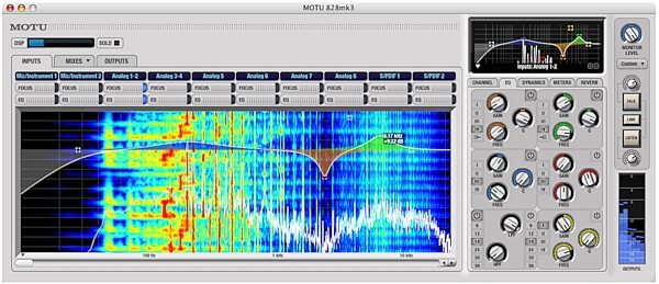 open zoom image for MOTU Traveler-mk3 Portable FireWire Audio Interface, Screenshot - Cuemix