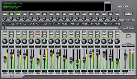 open zoom image for Mark of the Unicorn (MOTU) 828MKII 24/96 Audio Interface (Macintosh and Windows), CueMix DSP