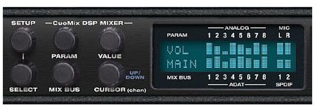 open zoom image for Mark of the Unicorn (MOTU) 828MKII 24/96 Audio Interface (Macintosh and Windows), Cue Mix Closeup