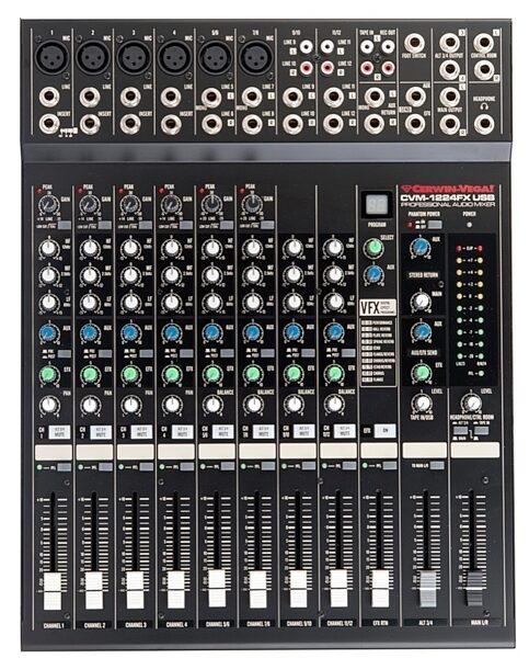 open zoom image for Cerwin-Vega CVM1224FXUSB USB Mixer with Effects (12-Channel), Main