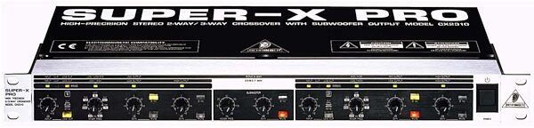 open zoom image for Behringer CX2310 Super-X 2-Way Stereo/3-Way Mono Frequency Crossover with Subwoofer Out, Main